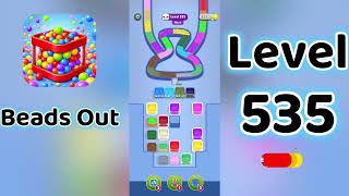 Beads Out Level 535 Walkthrough 🧩✨ | Tricky Bead Puzzle Solution | Go Answer