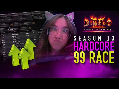 🔴LIVE - 98 - GRIND TO 99 - Diablo 2 Resurrected HARDCORE LADDER