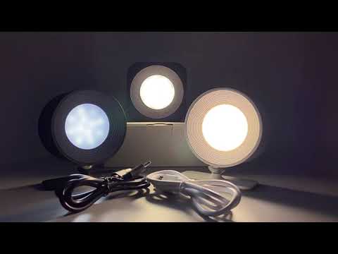 Настенный светодиодный светильник с аккумуляторной батареей, сенсорным управлением, вращение на 360 ° овальный белый