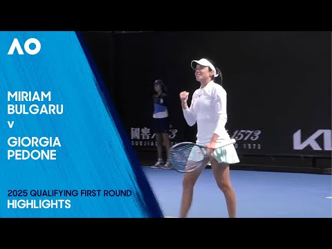 Miriam Bulgaru v Giorgia Pedone Highlights | Australian Open 2025 Qualifying First Round