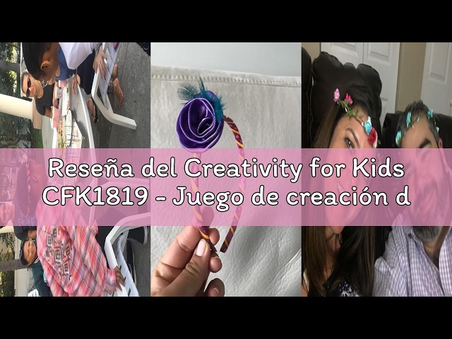 Vídeo relacionado con Creativity for Kids CFK1819 - Juego de creación de Diademas