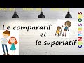 Le comparatif et le superlatif (plus..que, moins...que, aussi...que) ! COMPARISIONS !!!