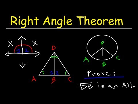 Right Angle Theorem SSS AAS Two Column Proofs