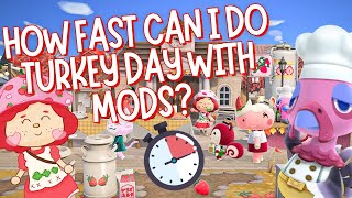 How FAST Can I do TURKEY DAY with a spicy switch!? ACNH 2024 | Animal Crossing New Horizons