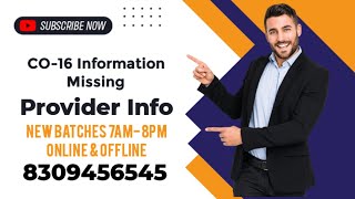 CO-16 Information Missing Ar calling CO16 తెలుగు లో