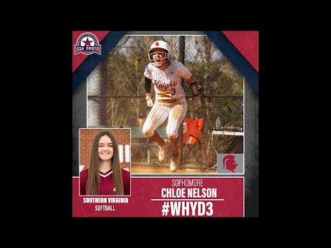 #WhyD3Wednesday: Chloe Nelson (Southern Virginia)