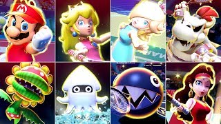 Mario Tennis Aces - All Special Shots & KOs (DLC Included)