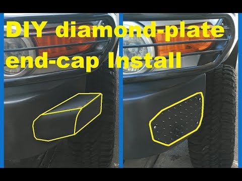 FJ Cruiser DIY Diamond-plate bumper end-cap