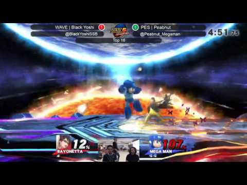JRWI! 6 Smash 4 Singles  - WAVE | Black Yoshi vs PES | Peabnut