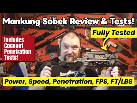 Mankung Sobek 80lb Magazine Crossbow Full Review and Tests!