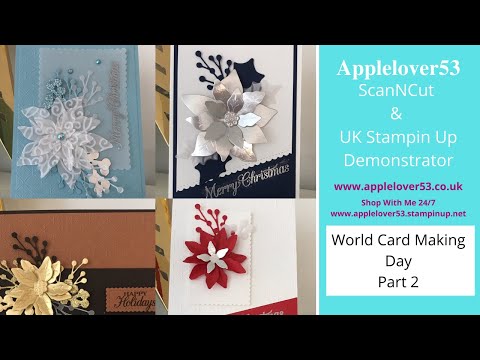 Live 3rd October 2020 World Card Making Day Part 2 - #worldcardmakingday