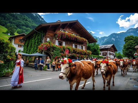 3 Beautiful Swiss Village’s Left Me Speechless🇨🇭 Swiss Cow’s Return Home From Alpine ! 