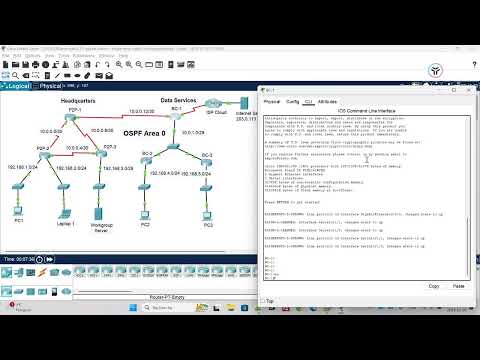 2.7.1 packet-tracer   single area ospfv2 configuration