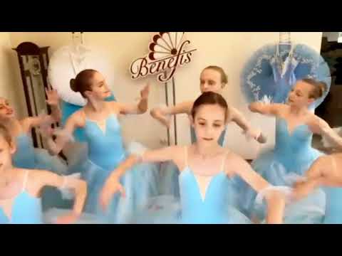 Costum de balet romantic Flori Vals Frumoasa Adormita Spargatorul de nuci F 0485 - video 2