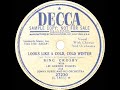 1950 Bing Crosby - Looks Like A Cold, Cold Winter