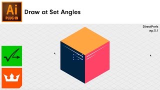 Draw at Set Angles in Illustrator [constrain angle] | ep.3.1 | DIRECTPREFS + INKSCRIBE