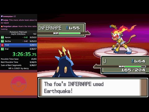 Pokemon Platinum Any% Glitchless Speedrun in 3:35:03 [Current World Record]
