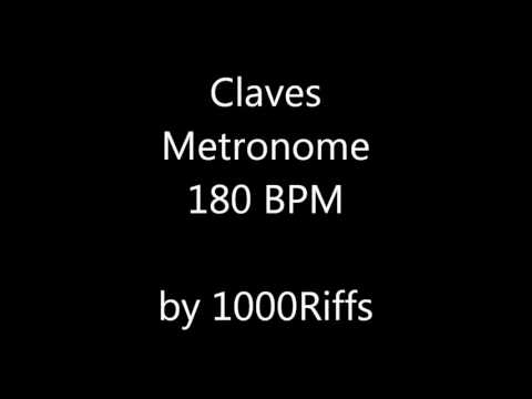 Claves Metronome 180 BPM - Beats Per Minute