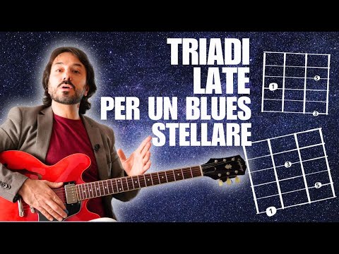 TRIADI LATE sulla CHITARRA per un BLUES alla ERIC JOHNSON, ROBBEN FORD e BONAMASSA!