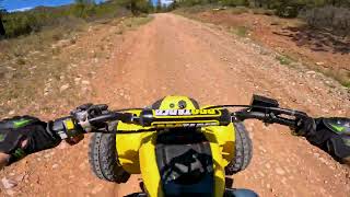 1st Real Trail Ride on Rebuilt Honda 400 EX