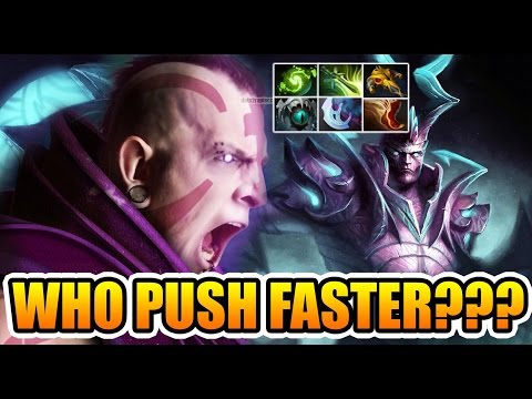 Illidan vs Black^ Dota 2 - WHO PUSH FASTER?
