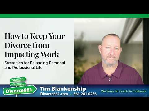 🧠 How to Keep Your Divorce from Impacting Your Work Life? | Los Angeles Divorce #divorce661