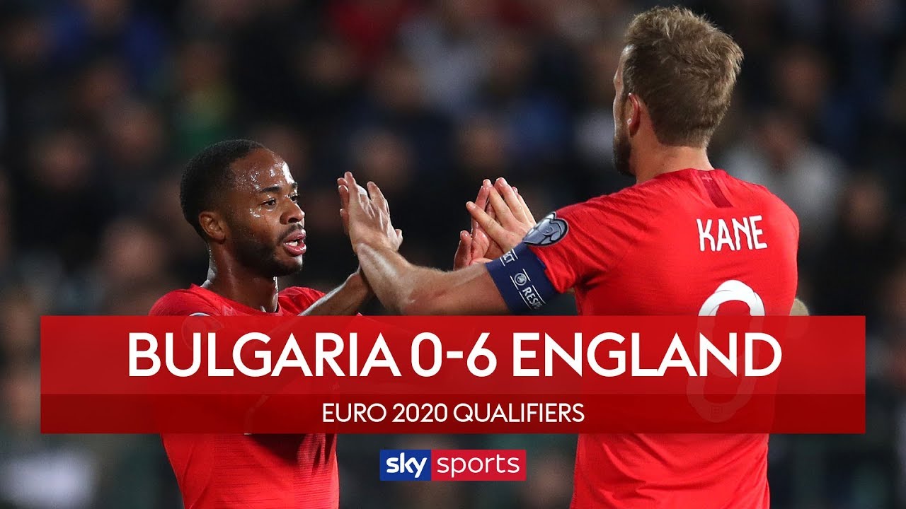 England run riot amidst racist chants | Bulgaria 0-6 England | UEFA Euro 2020 Qualifiers - YouTube