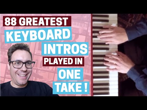 88 Best Rock & Pop Keyboard Intros In One Take