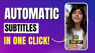 How to add subtitles to a video automatically? | Easiest method!