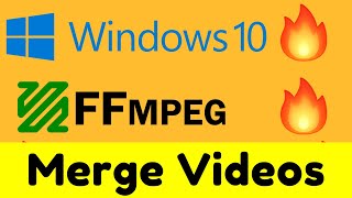How to Merge Or Combine Two Mp4 Files Using FFMPEG in Windows 10 Full Tutorial For Beginners