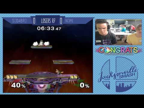 Jax Smash Weekly 4/13/17 - Sodabro(Fox) Vs nope(Fox) - Melee Losers Finals