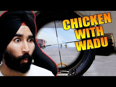 PUBG MOBILE - CHICKEN WITH PUBG GIRLS || GROZA SPRAY + AWM HEADSHOTS