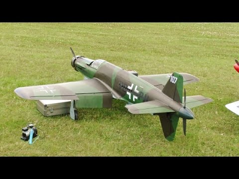 RARE RC LARGE SCALE DORNIER DO 335 (ENGINE FRONT & REAR) ROLAND AT WILLIS WARBIRDS MEET - 2015