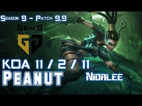 Gen Peanut NIDALEE vs KHA'ZIX Jungle - Patch 9.9 KR Ranked