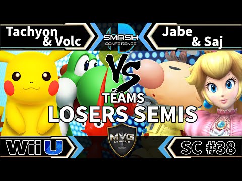 Tachyon & Volc vs. Jabe & Saj - Teams SSB4 Losers Semis - Smash Conference 38