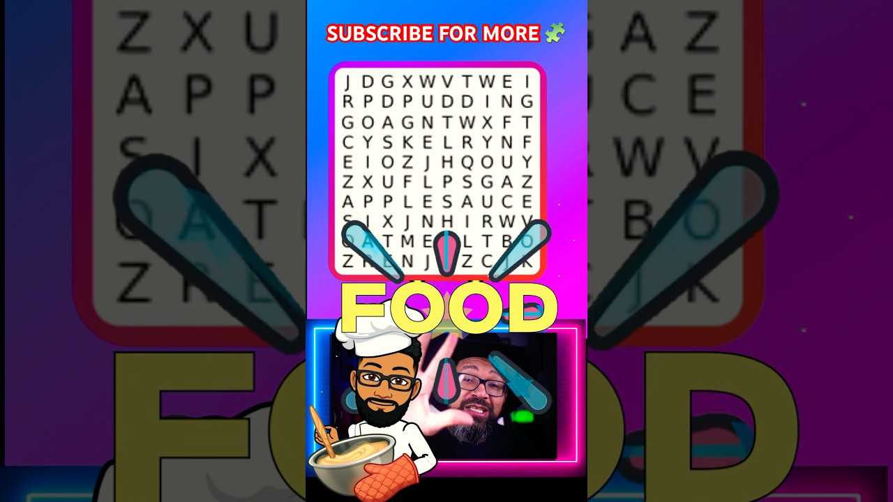 🧩😋 Word Search: Easy-to-Eat Foods #shorts #wordsearch #puzzle