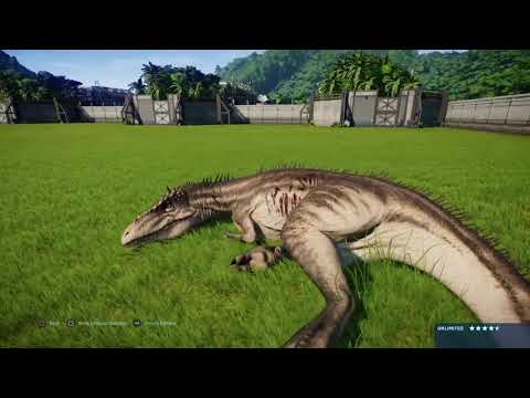 Jurassic World Evolution: Carcharadontosaurus vs Spinosaurus (Base Genome)