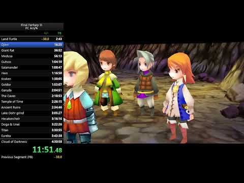 FF3 3D Remake [Steam] Any% speedrun in 3:59:24