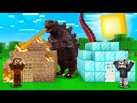 GODZİLLA YARATIK VS EV! 🦖 - Minecraft