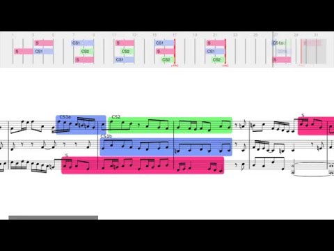 J. S. Bach, fugue #02 in C minor, BWV 847 with analysis, Kimiko Ishizaka