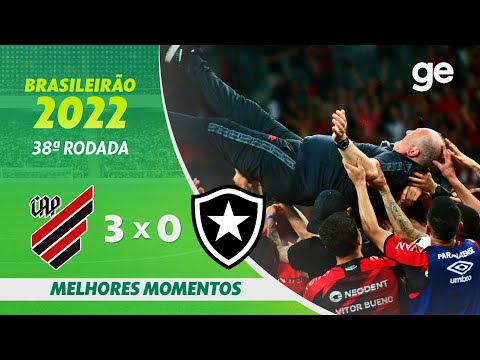 Gols e lances de Athletico Paranaense x Botafogo