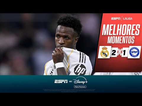 Gols e lances de Real Madrid x Alavés