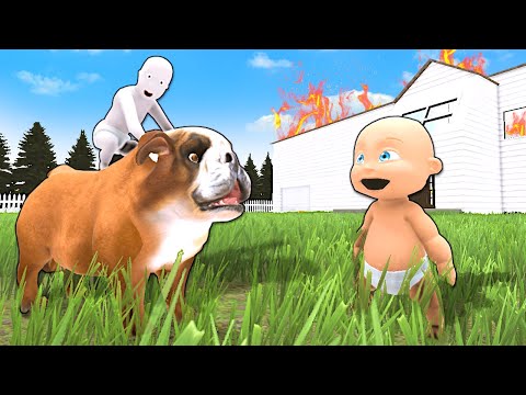 Baby gets a new DOG and It Destroys the House! - Who's Your Daddy 2 Multiplayer