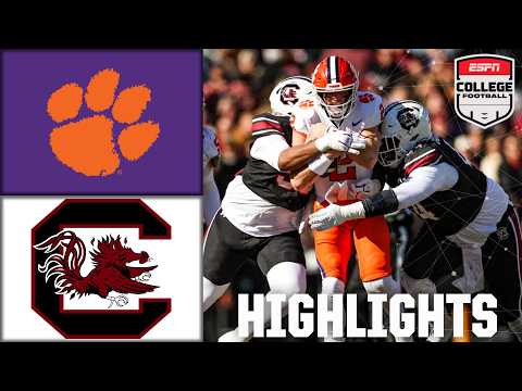 Palmetto Bowl: Clemson Tigers vs. South Carolina Gamecocks | Full Game Highlights | ESPN CFB