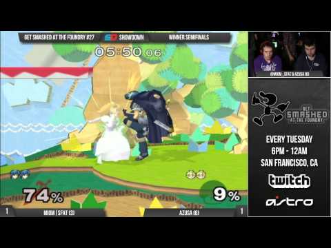 Get Smashed at the Foundry #27 - Winner Semifinals: MIOM|SFAT (Marth) vs Azusa (Peach)