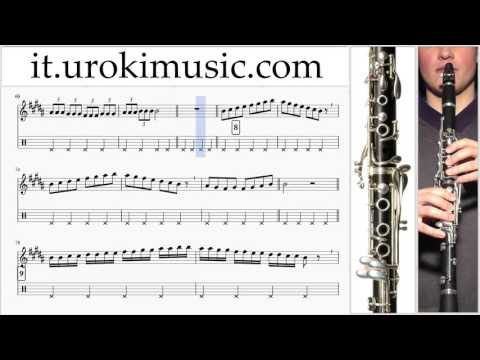 Lezioni di Clarinetto Meghan Trainor All About That Bass Parte#1 Melodia Tutorial Spartito Imparare