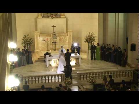 CASAMENTO VIVART CORAL CAPELA DO COLÉGIO SION ENTRADA DA NOIVA "MARCHA NUPCIAL"