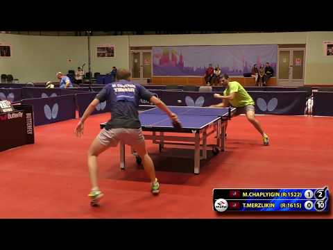 1.ЧАПЛЫГИН - МЕРЗЛИКИН #RUSSIAN #Championships #tabletennis #настольныйтеннис