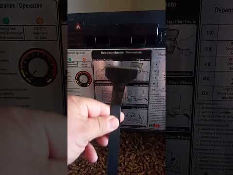 Cleaning schedule for the PelPro PP70 pellet stove.