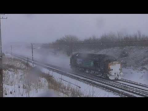 37605 burbles past Belstead Bank on 0Z99 28/2/18